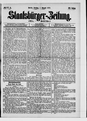 Staatsbürger-Zeitung on Aug 1, 1879