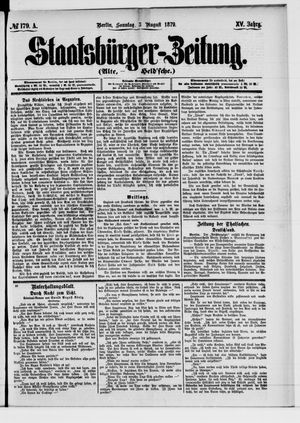 Staatsbürger-Zeitung on Aug 3, 1879