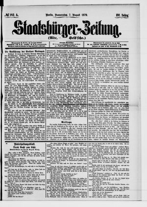 Staatsbürger-Zeitung vom 07.08.1879