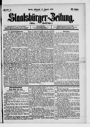 Staatsbürger-Zeitung vom 13.08.1879