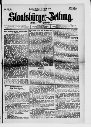 Staatsbürger-Zeitung on Aug 15, 1879