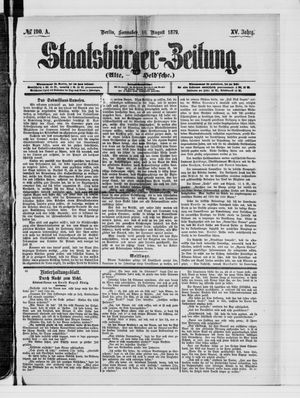 Staatsbürger-Zeitung vom 16.08.1879