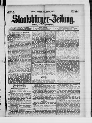 Staatsbürger-Zeitung vom 17.08.1879