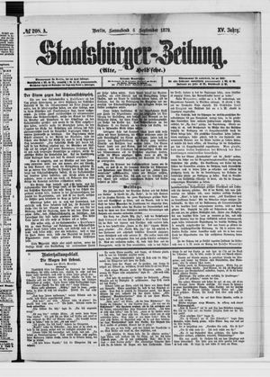 Staatsbürger-Zeitung vom 06.09.1879