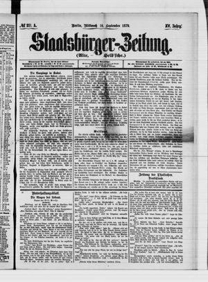 Staatsbürger-Zeitung vom 10.09.1879