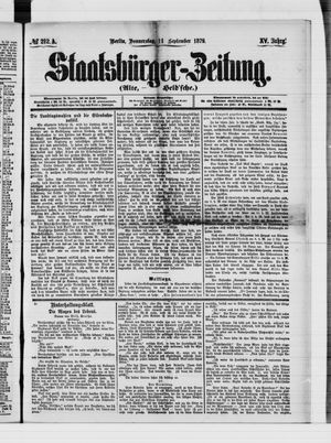 Staatsbürger-Zeitung vom 11.09.1879