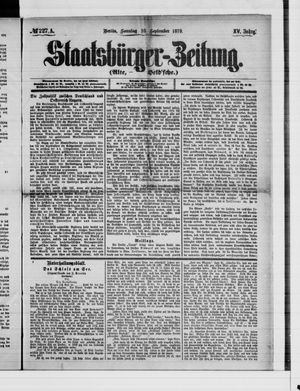 Staatsbürger-Zeitung vom 28.09.1879