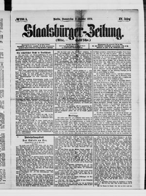 Staatsbürger-Zeitung on Oct 2, 1879
