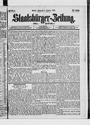 Staatsbürger-Zeitung vom 08.10.1879