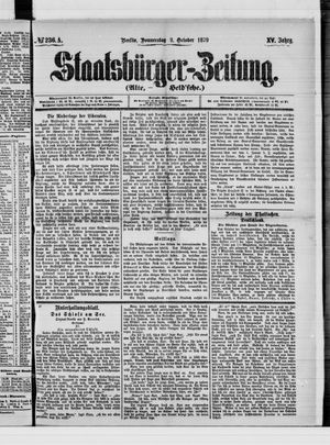Staatsbürger-Zeitung vom 09.10.1879
