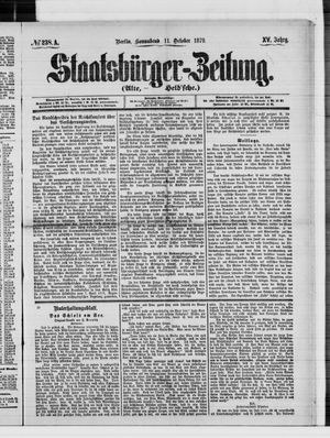 Staatsbürger-Zeitung vom 11.10.1879
