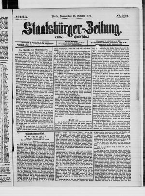 Staatsbürger-Zeitung vom 16.10.1879