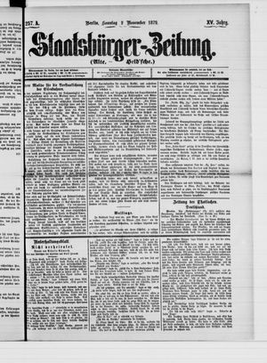 Staatsbürger-Zeitung on Nov 2, 1879