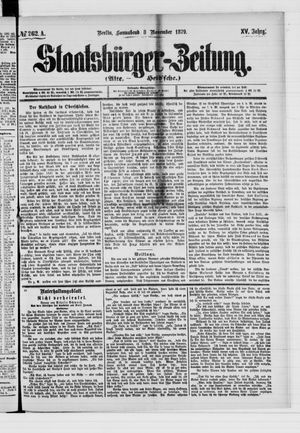 Staatsbürger-Zeitung vom 08.11.1879