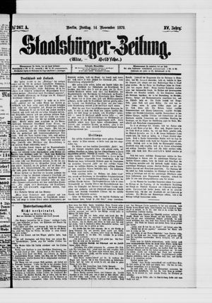 Staatsbürger-Zeitung vom 14.11.1879