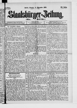 Staatsbürger-Zeitung vom 18.11.1879