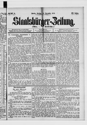 Staatsbürger-Zeitung vom 19.12.1879