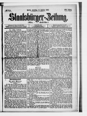 Staatsbürger-Zeitung vom 11.01.1880