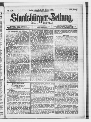 Staatsbürger-Zeitung vom 17.01.1880