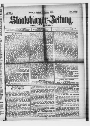 Staatsbürger-Zeitung on Feb 7, 1880
