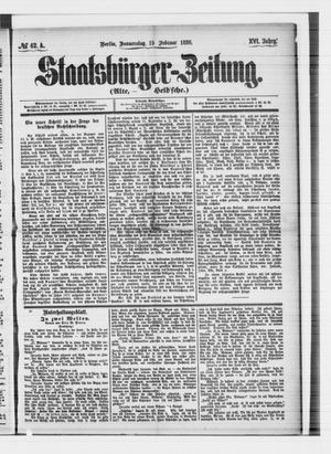 Staatsbürger-Zeitung vom 19.02.1880