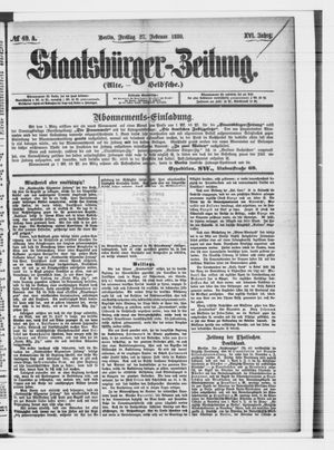 Staatsbürger-Zeitung on Feb 27, 1880