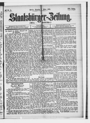 Staatsbürger-Zeitung on Mar 9, 1880
