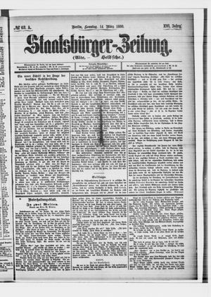 Staatsbürger-Zeitung on Mar 14, 1880