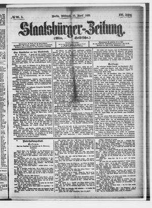 Staatsbürger-Zeitung on Apr 28, 1880