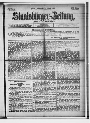 Staatsbürger-Zeitung on Apr 29, 1880