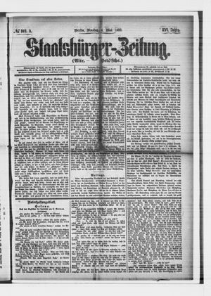 Staatsbürger-Zeitung on May 4, 1880
