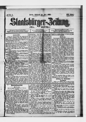 Staatsbürger-Zeitung on May 19, 1880