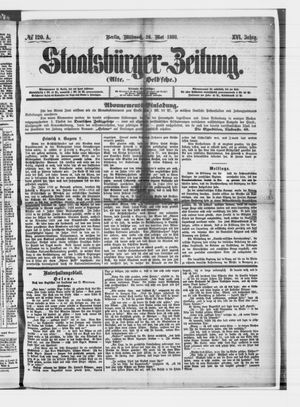 Staatsbürger-Zeitung on May 26, 1880