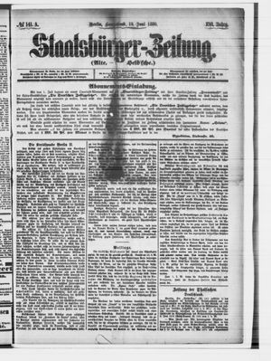 Staatsbürger-Zeitung on Jun 19, 1880