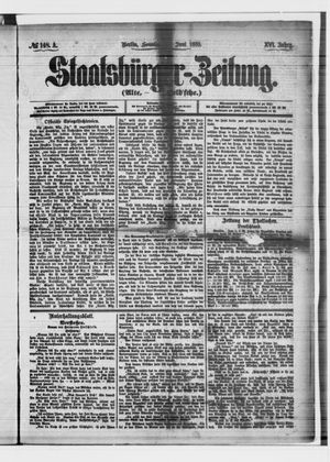 Staatsbürger-Zeitung vom 27.06.1880
