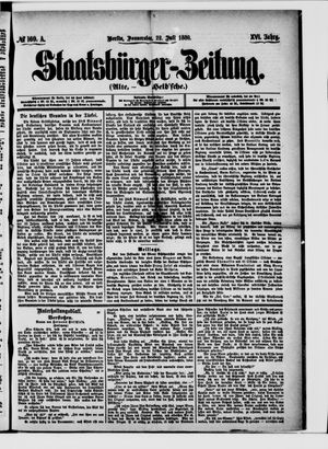 Staatsbürger-Zeitung vom 22.07.1880