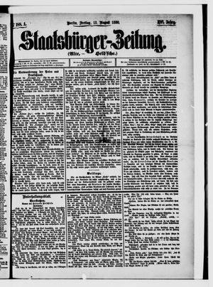 Staatsbürger-Zeitung vom 13.08.1880