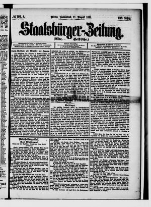 Staatsbürger-Zeitung vom 21.08.1880