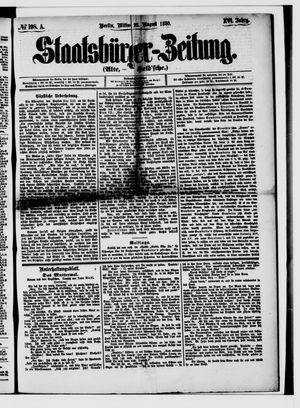 Staatsbürger-Zeitung vom 25.08.1880