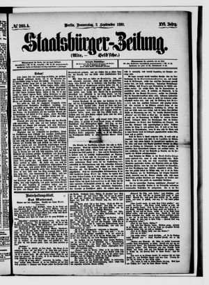 Staatsbürger-Zeitung vom 02.09.1880