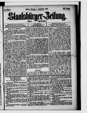 Staatsbürger-Zeitung vom 07.09.1880