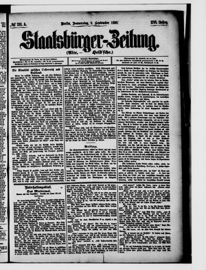 Staatsbürger-Zeitung vom 09.09.1880