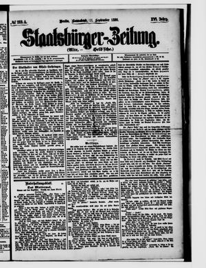 Staatsbürger-Zeitung vom 11.09.1880