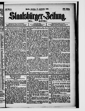 Staatsbürger-Zeitung on Sep 12, 1880