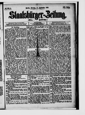 Staatsbürger-Zeitung vom 14.09.1880