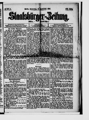 Staatsbürger-Zeitung vom 16.09.1880