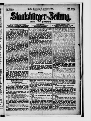 Staatsbürger-Zeitung vom 23.09.1880