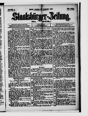 Staatsbürger-Zeitung vom 26.09.1880