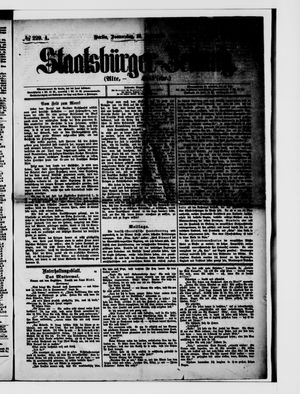 Staatsbürger-Zeitung on Sep 30, 1880