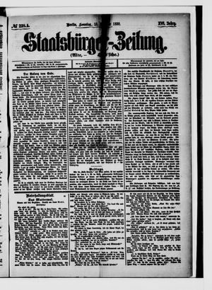 Staatsbürger-Zeitung vom 10.10.1880